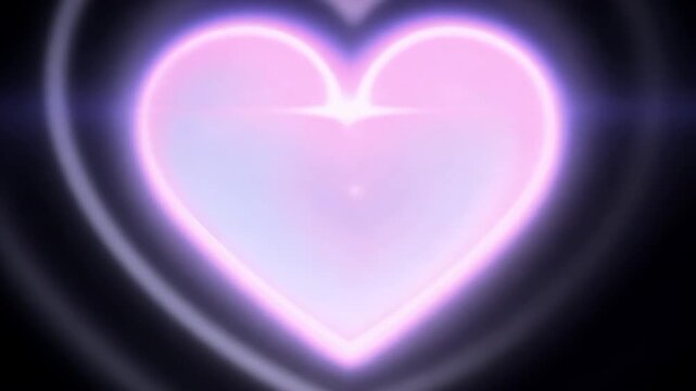 Soft heart shaped light pulses gently black producing subtle K romantic overlay music videos event teasers wedding highlight