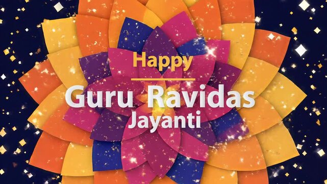 Happy Guru Ravidas Jayanti Religious Festival Background
