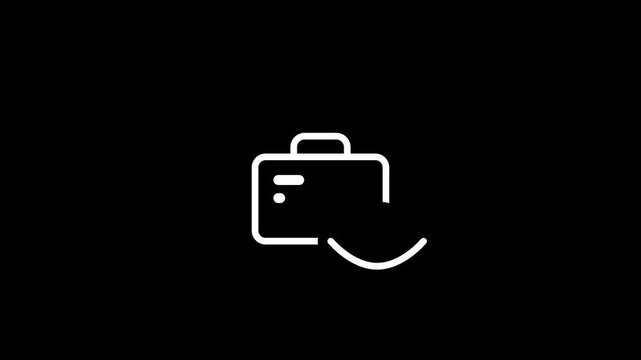 Briefcase icon with an eye symbol indicating professional oversight or a recruitment viewing tool