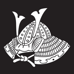 家紋　兜紋のベクターデータ