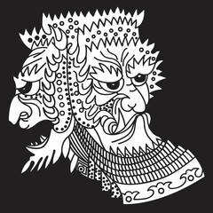 家紋　兜紋のベクターデータ