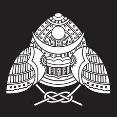 家紋　兜紋のベクターデータ