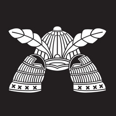 家紋　兜紋のベクターデータ