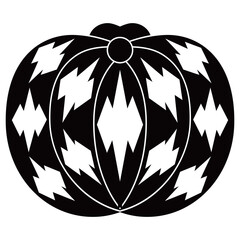 家紋です。阿古陀瓜といいます。