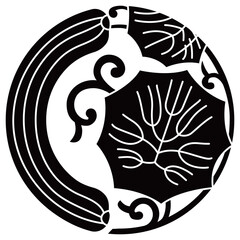 家紋です。瓜の枝丸といいます。