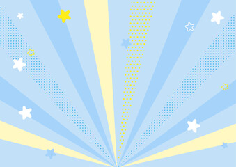 A blue radiation material with scattered stars.