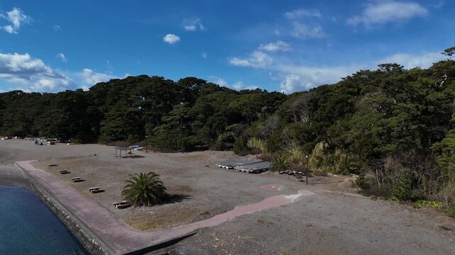 戸田・御浜岬の砂浜と海 - 静岡県沼津市,日本