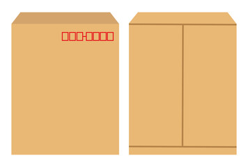 Brown envelope  illustration set