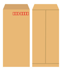 Brown envelope  illustration set