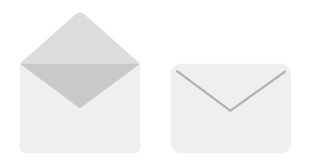 Illustration of a white envelope