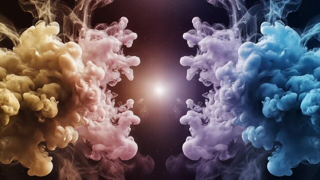 Guru Ravidas Jayanti Abstract Smoke Background Spiritual Symbol