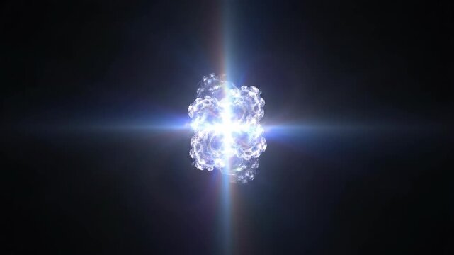 Abstract electric plasma energy in vibrant blue and gold colors