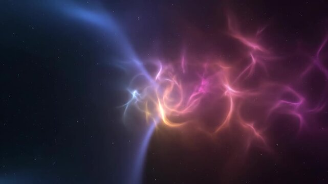 Abstract Flow of Vibrant Energy with Light Streaks and Sparks