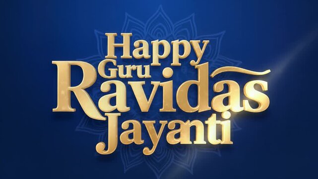 Happy Guru Ravidas Jayanti Religious Festival Greeting Card