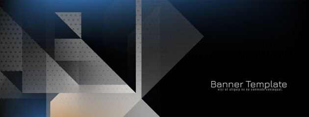 Obraz premium Abstract dark color geometric modern banner design