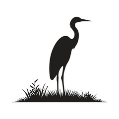 Obraz premium Corporate Professional Heron Brand Logo Identity Design Concept