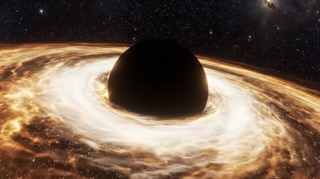 Black Hole Accretion Disk Animation.