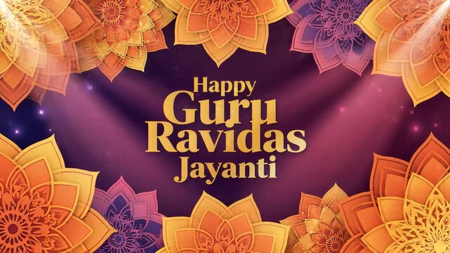 Happy Guru Ravidas Jayanti Festival Background Design