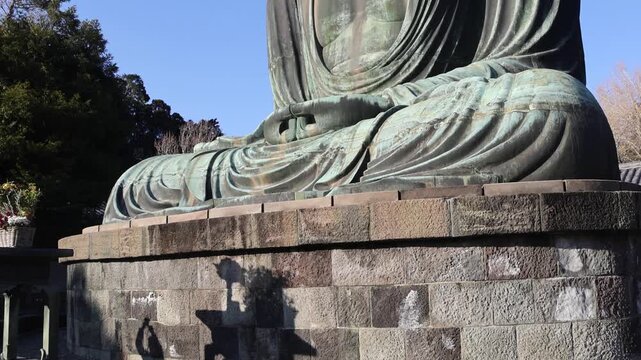 Great Buddha of Kamakura, Japan. The bronzed Great Buddha of Kamakura or Kamakura Daibutsu dates back to the 13th century and is the second tallest bronze Buddha in Japan