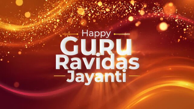 Happy Guru Ravidas Jayanti Celebration Festive Abstract Background