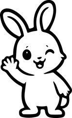 cute rabbit bunny cartoon character