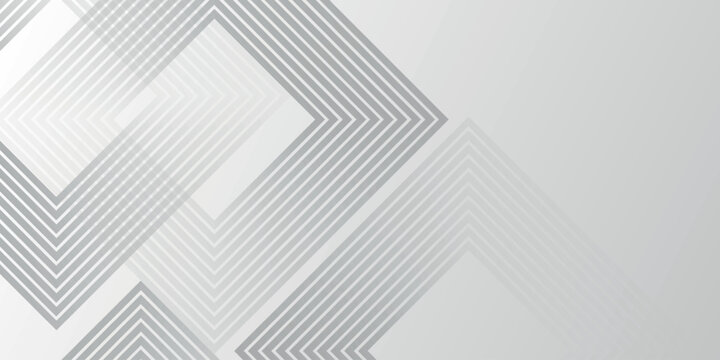 Abstract background with dynamic overlapping square geometric line pattern. Minimalist design with gray line pattern for cover, banner, brochure, presentation, website, and certificate. EPS. 2