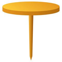 シンプルな画鋲のイラスト1（グラデーション）