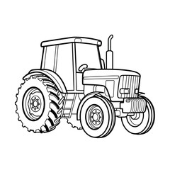 Obraz premium tractor isolated on white background