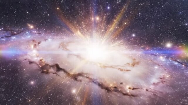 Cosmic Symphony - A Celestial Dance of Galaxies and Light.