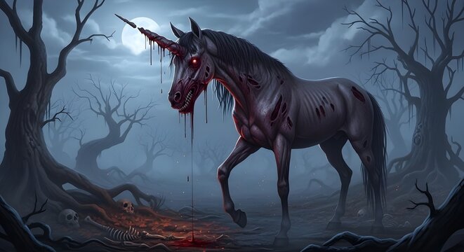 Creepy unicorn.
