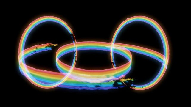 Close-up of colorful rainbow soap foam with shimmering bubbles