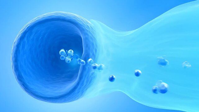 Medical Blood Flow Animation, Circulatory System Health, Vein Artery Visualization
