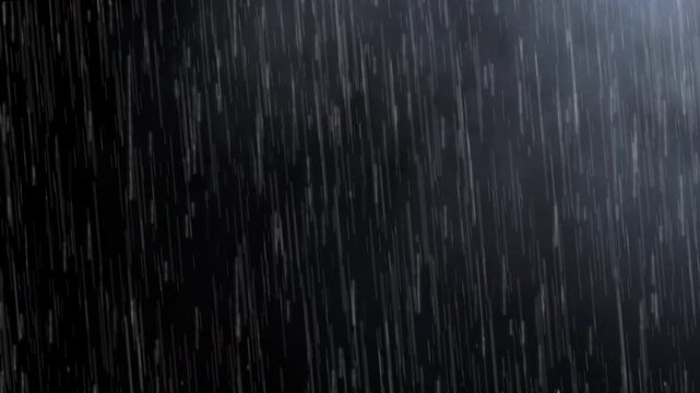 heavy rainy with thunder strike effect overlay background
