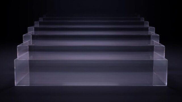 Modern Glass Staircase, Minimalist Design for Luxury Interior & Architectural Projects