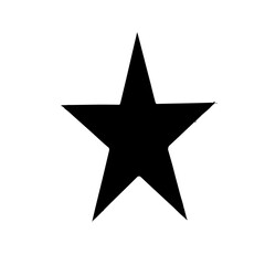 Obraz premium silver star isolated on white