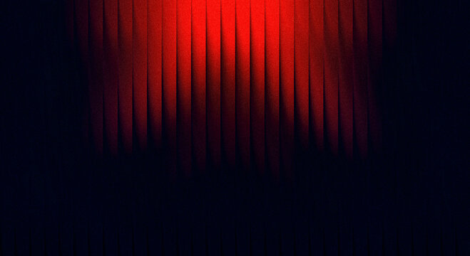 Abstract dark background with glowing red vertical lines creating dramatic lighting effect and mysterious atmosphere