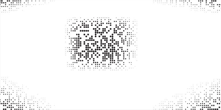 Halftone circles, halftone dot pattern simple art