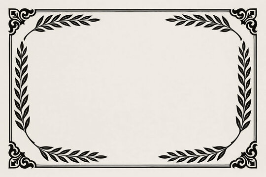 Certificate dan grade diplom karate. Old vintage diplom paper, with frame texture background art design.