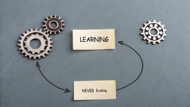 Learning never ending cycle with gears in a studio environment
