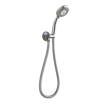 Shower head with hose on a transparent background