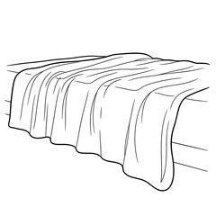 White pillow on white background vector illustration with vintage design pattern