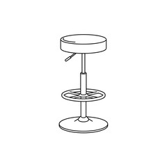 Modern glass dining table with metal chairs and simple interior decor illustration
