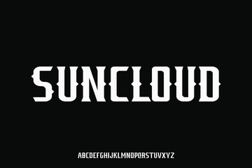 Display alphabet font vector design suitable for headline, poster, logo, magazine and many more