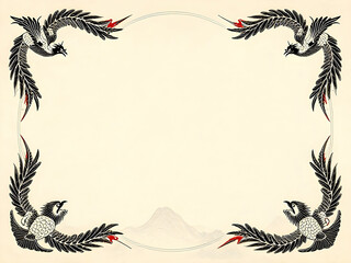 Certificate dan grade diplom karate. Old vintage diplom paper, with frame texture background art design.