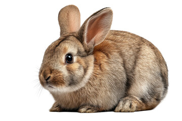 Fototapeta premium Cute Rabbit Cut Out on Transparent Background