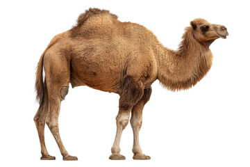 One-Humped Camel Isolated on Transparent Background