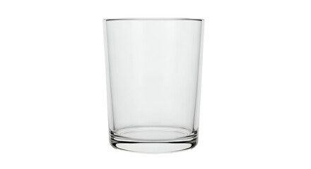 Transparent Glass Tumbler on Black Background with Lighting