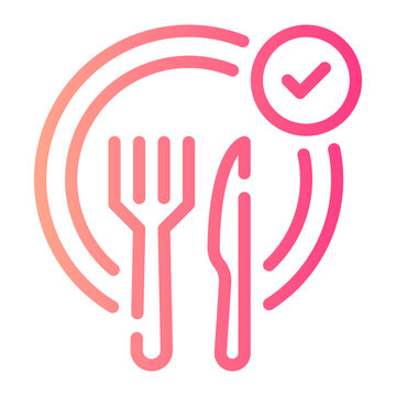 cutlery gradient icon