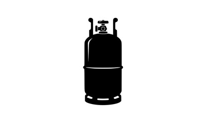 Obraz premium Propane Gas Cylinder Flat Vector Icon Design – Gas Tank Symbol