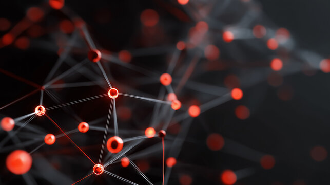 Quantum Error Correction Lattice - Glowing 3D Grid Network of Connected Nodes